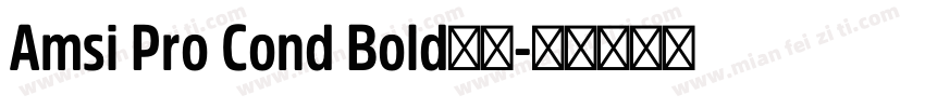 Amsi Pro Cond Bold字体字体转换